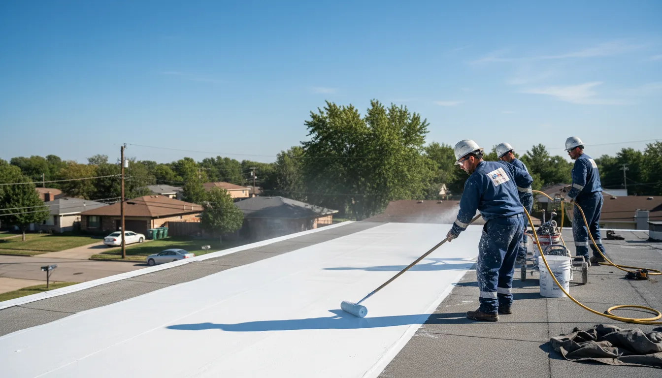 Commercial roof coating in Point, TX near me